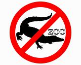 Crocodile in zoo prohibited