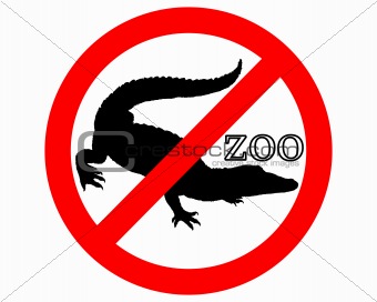 Crocodile in zoo prohibited