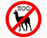 Lama in zoo prohibited