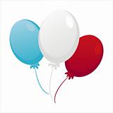 american colored balloons
