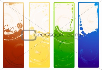 Vector grunge banners