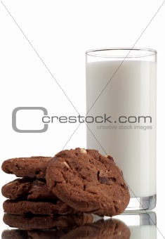 milk with cookies