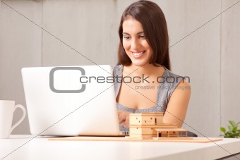 Creative Woman at Desk