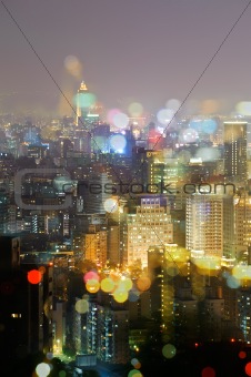 Colorful city night