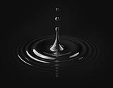 drop of oil and ripple