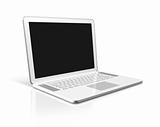 white Laptop computer isolated on white