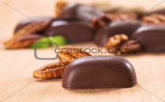 Chocolate Candy with Pecan Nut