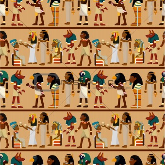 seamless pharaoh pattern