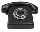 old bakelite telephone with spining dial