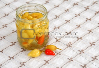 Hot peppers preserves