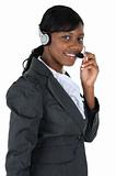Attractive Business Woman with Headset 07