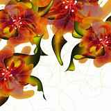 Floral vector banners