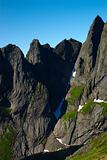 Mountain Ridge on the Lofoten, Norway