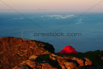 Tent on Mountain Top
