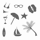 Beach and summer icons