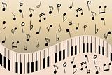 Piano music notes