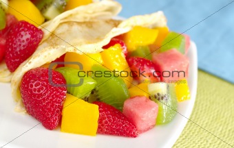 Crepes Filled with Fruits