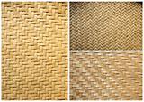 collection of texture bamboo basket for background