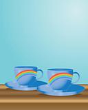 rainbow cups
