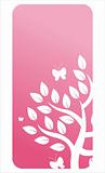 pink floral banner