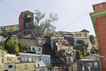 Funicular and houses