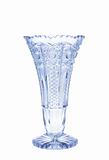 Antique vase - crystal glass isolated on white background