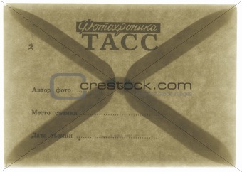 Vintage envelope TACC photochronicle