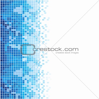 abstract blue mosaic background 