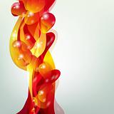Abstract fluid background. Vector. 