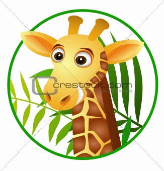 Cute giraffe cartoon
