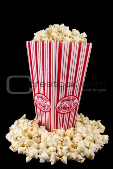 Popcorn in a holder corner