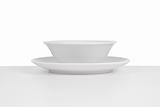 White ceramic bowl and dish