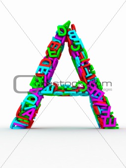 Letter A from alphabet.