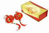 Chinese new year lantern ornament and gift box 