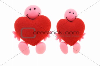 Smilies with big open hearts