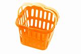 Orange plastic basket