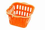 Orange plastic basket 
