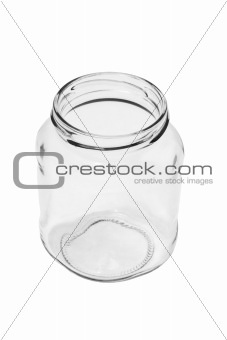 Empty glass container