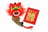 Chineses new year ornaments and red packet