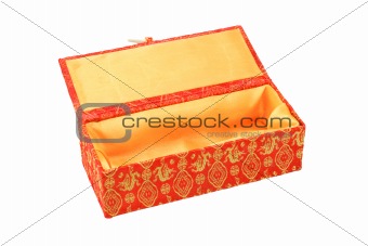 Empty oriental gift box