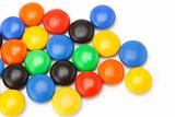 Colorful chocolate button candies