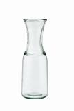 Open empty glass jug