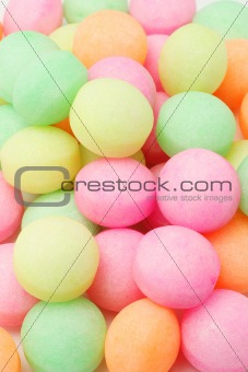 Colorful naphthalene balls