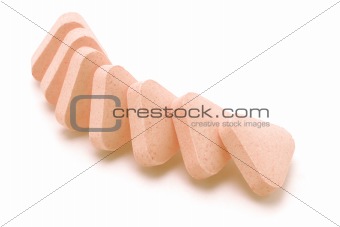 triangular shape vitamin tablets