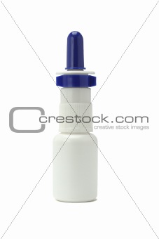 Nasal spray in plastic bottle