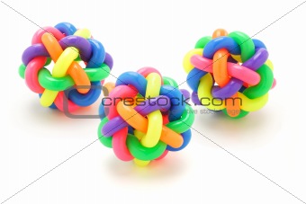 Colorful rubber rings balls 