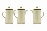 Three porcelain coffee pots 