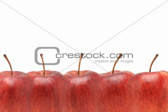 Red apples border