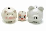 Family of piggy banks