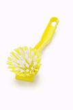 Yellow household  plastic brush 
